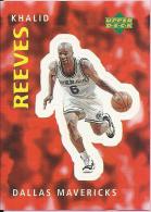 Sticker - UPPER DECK, 1997. - Basket / Basketball, No 14 - Khalid Reeves, Dallas Mavericks - Andere & Zonder Classificatie