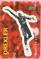 Sticker - UPPER DECK, 1997. - Basket / Basketball, No 40 - Clyde Drexler, Houston Rockets - Sonstige & Ohne Zuordnung