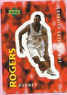 Sticker - UPPER DECK, 1997. - Basket / Basketball, No 55 - Rodney Rogers, Los Angeles Clippers - Sonstige & Ohne Zuordnung