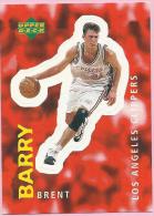 Sticker - UPPER DECK, 1997. - Basket / Basketball, No 56 - Brent Barry, Los Angeles Clippers - Sonstige & Ohne Zuordnung