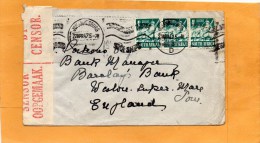South Africa 1942 Censored Cover Mailed To UK - Covers & Documents