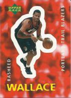 Sticker - UPPER DECK, 1997. - Basket / Basketball, No 102 - Rasheed Wallace, Portland Trail Blazers - Autres & Non Classés