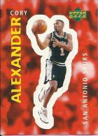 Sticker - UPPER DECK, 1997. - Basket / Basketball, No 124 - Cory Alexander, San Antonio Spurs - Autres & Non Classés