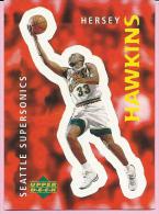 Sticker - UPPER DECK, 1997. - Basket / Basketball, No 126 - Hersey Hawkins, Seattle Supersonics - Other & Unclassified