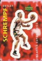 Sticker - UPPER DECK, 1997. - Basket / Basketball, No 128 - Detlef Schrempf, Seattle Supersonics - Autres & Non Classés
