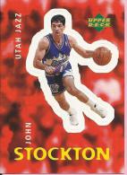 Sticker - UPPER DECK, 1997. - Basket / Basketball, No 144 - John Stockton, Utah Jazz - Sonstige & Ohne Zuordnung