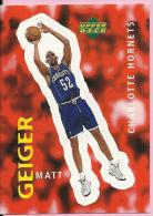 Sticker - UPPER DECK, 1997. - Basket / Basketball, No 198 - Matt Geiger, Charlotte Hornets - Altri & Non Classificati