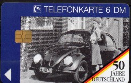 50 Jahre Deutschland TK O 315/1994 ** 18€ Telefonkarte Erfolgs-Auto Volkswagen Autotyp Käfer Car Tele-card Of Germany - O-Series : Series Clientes Excluidos Servicio De Colección