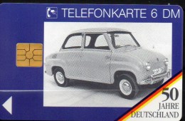 50 Jahre Deutschland TK O 369/1993 ** 18€ Telefonkarte Automesse Frankfurt Mini-Autotypen Minicars Tele-card Of Germany - O-Serie : Serie Clienti Esclusi Dal Servizio Delle Collezioni