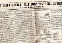 1866 GIORNALE FIRENZE - ECO DELLA SCIENZA , E DELL´INDUSTRIA - Textes Scientifiques