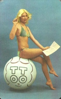 GAMBLING * LOTTERY * FOOTBALL POOL * SOCCER * SPORT * WOMAN GIRL * EROTIC SEXY * CALENDAR * Sportfogadas 1978 * Hungary - Tamaño Pequeño : 1971-80