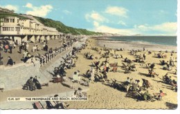 DORSET - BOSCOMBE - THE PROMENADE AND BEACH Do595 - Bournemouth (bis 1972)