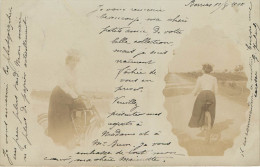 Berrias (07) Carte Photo - Photo Montage - Voyagée En 1902 - Other & Unclassified