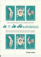 NEW HEBRIDS 1978 -5 SETS  25TH ANNI.CORONATION OF Q.ELISABETH II SOUVENIR SHEET (ENGLISH)(COCK & HORSE) OF 6 STS OF 40 F - Nuevos