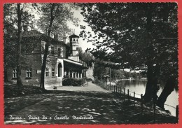 CARTOLINA VG ITALIA - TORINO - Fiume Po E Castello Medioevale - 10 X 15 - ANNULLO 1956 - Fiume Po