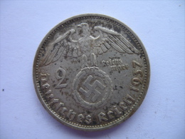 2 REICHSMARK SILVER - 2 Reichsmark