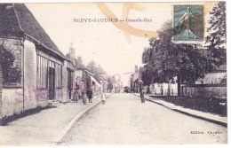 NEUVY SAUTOUR   Grande Rue ( Carte Tachée) - Neuvy Sautour