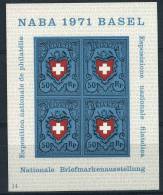 1971 Svizzera, NABRA  Foglietto , Serie Completa Nuova (**) - Unused Stamps