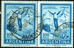 ARGENTINA, 1961, COMMEMORATIVO, SPORT, FRANCOBOLLO USATO, Michel 770, Scott 704 - Oblitérés