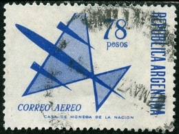 ARGENTINA, 1967, POSTA AEREA, FRANCOBOLLO USATO, Michel 896 - Used Stamps