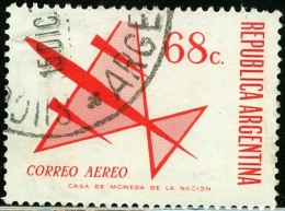 ARGENTINA, 1971, POSTA AEREA, AIRMAIL, FRANCOBOLLO USATO, Michel 1102 - Usati