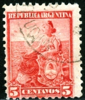 ARGENTINA, 1899-1903, COMMEMORATIVO, LIBERTA, FRANCOBOLLO USATO, Scott 127 - Gebraucht