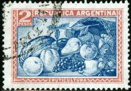 ARGENTINA, 1936, COMMEMORATIVO, AGRICOLTURA, FRANCOBOLLO USATO, Scott 447 - Usados