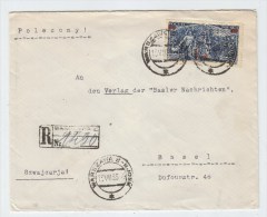 Poland/Switzerland REGISTERED COVER 1935 - Cartas & Documentos