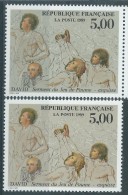 Variété : N° 2591 Serment Du Jeu De Paume Visages Clairs Fond Rose Au Lieu De Verdâtre + Normal ** - Unused Stamps