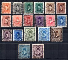 Egypt - 1927 - King Faud I Definitives (Part Set) - Used - Used Stamps