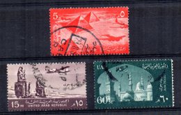 Egypt - 1959 - Airmails (Part Set) - Used - Usados
