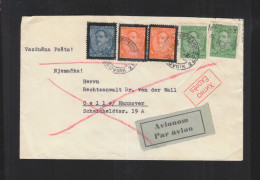 Yugoslavia Expres Air Mail Cover 1935 Dubrovnik To Germany - Airmail