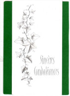 CARTE DOUBLE PAGES SINCERES CONDOLEANCES ETAT Impeccable  Année 1995 (1) - Funeral