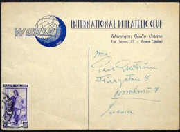 Italy  Card To Sweden ( Lot 4485 ) - Autres & Non Classés