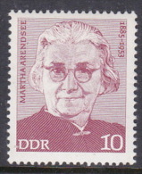 German Democratic Republic 1974 Martha Arandsee MNH - Andere & Zonder Classificatie