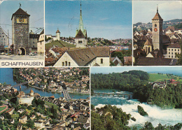 6346- POSTCARD, SCHAFFHAUSEN- TOWER, PANORAMAS, BRIDGES, WATERFALL - Altri & Non Classificati