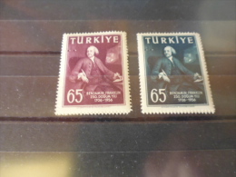 TURQUIE TIMBRE COLLECTION YVERT N° 1337.1338** - Unused Stamps