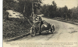 CPA  ( 77 Sport Moto)GRAND PRIX  DE FRANCE DES MOTOCYCLISTEs Fontainebleau 22 Juin 1913 Milland  Sur Motosacoche - Moto Sport