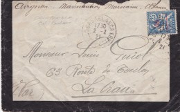 MAROC  LETTRE  1921 CACHET D'ARRIVEE - Brieven En Documenten