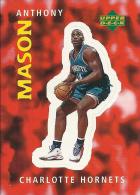 Sticker - UPPER DECK, 1997. - Basket / Basketball, No 200 - Anthony Mason, Charlotte Hornets - Autres & Non Classés