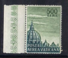 VATICANO PIO XII , Posta Aerea N. 33  ***  MNH Basilica Con Gomma Bicolore : Filigrana Lettere 12/10 - Varietà E Curiosità