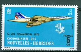 French New Hebrides 1976 First Commercial Flight Of Concorde MNH** - Lot.3238 - Neufs