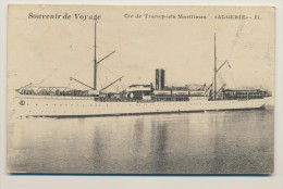 CPA Bateau - Compagnie De Transports Maritimes "ALGERIE" 1916 - Paquebote