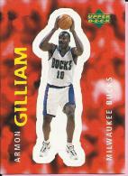 Sticker - UPPER DECK, 1997. - Basket / Basketball, No 264 - Armon Gilliam, Milwaukee Bucks - Sonstige & Ohne Zuordnung