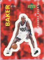 Sticker - UPPER DECK, 1997. - Basket / Basketball, No 265 - Vin Baker, Milwaukee Bucks - Autres & Non Classés