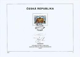 Czech Republic - 2014 - Christmas - FDS Signed By Designer I. Havrankova And J. Lada Jr. - Lettres & Documents