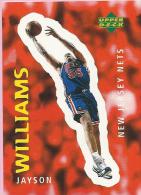 Sticker - UPPER DECK, 1997. - Basket / Basketball, No 268 - Jayson Williams, New Jersey Nets - Sonstige & Ohne Zuordnung