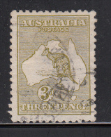 Australia Used Scott #5 3p Kangaroo And Map, Die I - Used Stamps