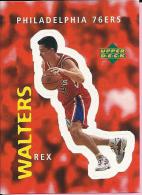 Sticker - UPPER DECK, 1997. - Basket / Basketball, No 307- Rex Walters, Philadelphia 76ers - Sonstige & Ohne Zuordnung