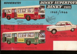 CATALOGUES DINKY SUPERTOYS 1965/1966 . 21 PAGES 14 X 22 Cm - Jouets Anciens